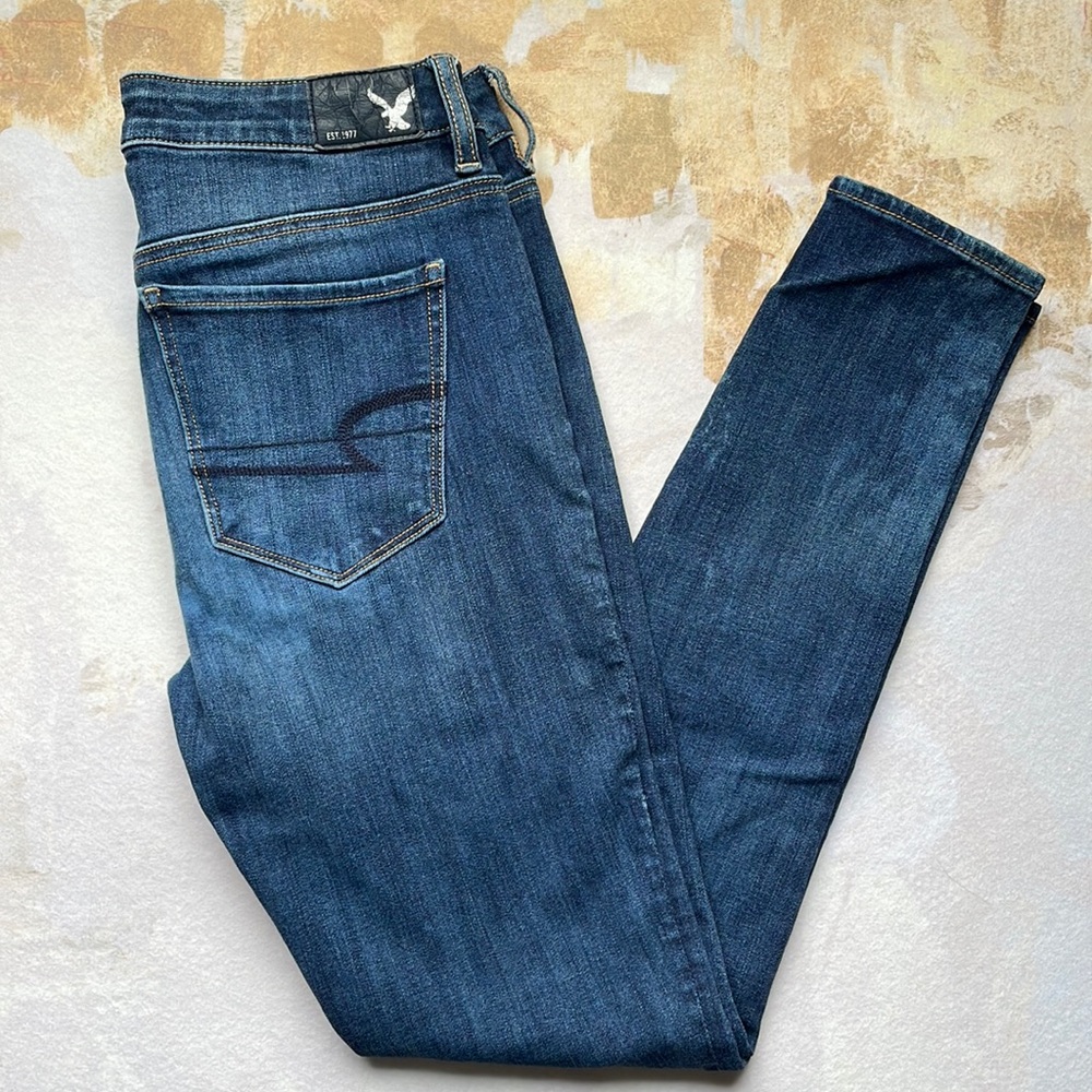 NWOT AEO Denim X  360° super stretch hi rise jegging size 4